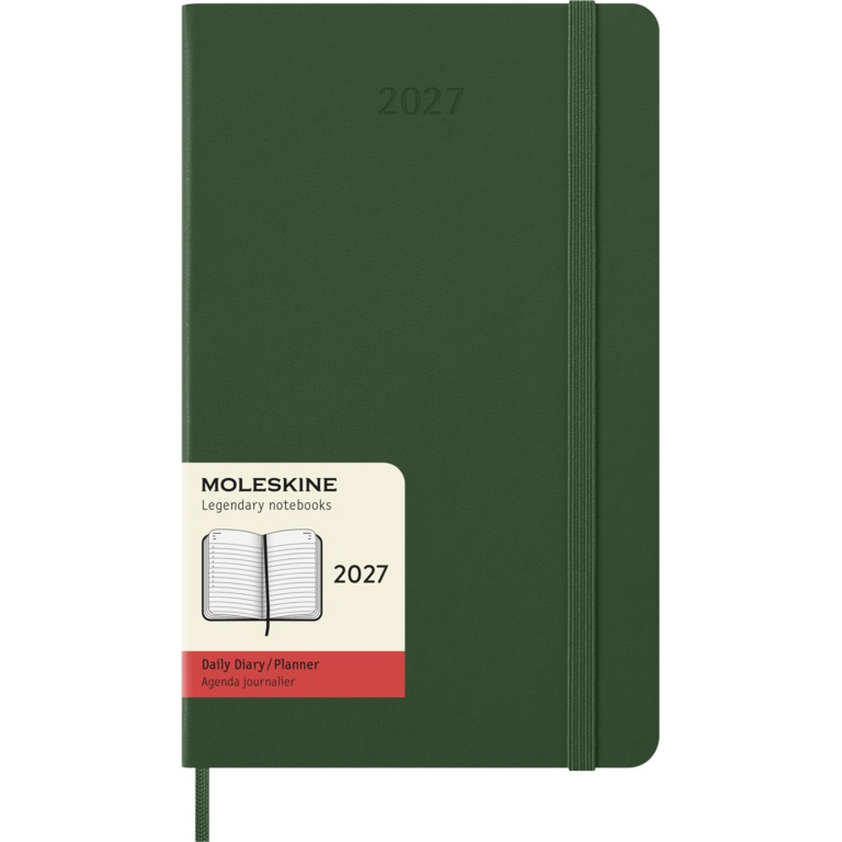 картинка Ежедневник Moleskine Classic 2027, Large (13x21 см), зеленый от магазина Молескинов