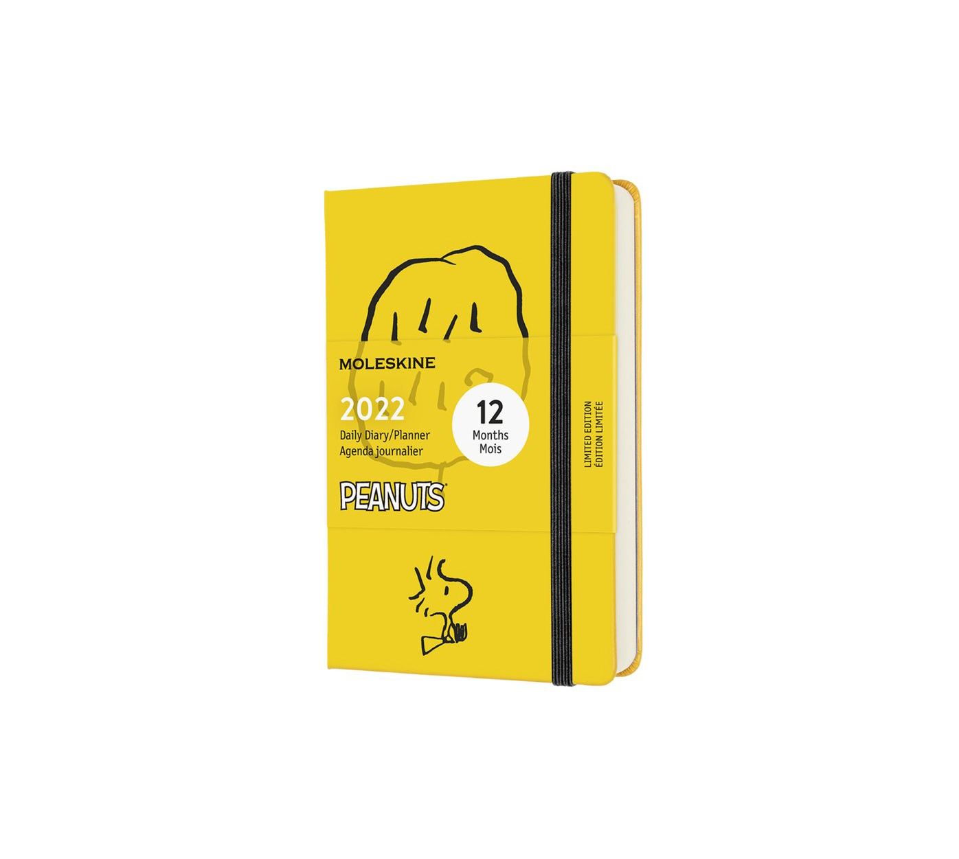 картинка Еженедельник Moleskine Peanuts (2022), Pocket (9x14 см), желтый от магазина Молескинов