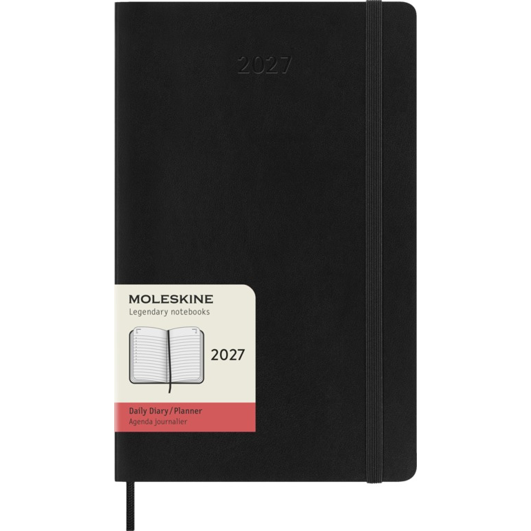 картинка Ежедневник Moleskine Classic Soft 2027,  в мягкой обложке, Large (13x21 см), черный от магазина Молескинов