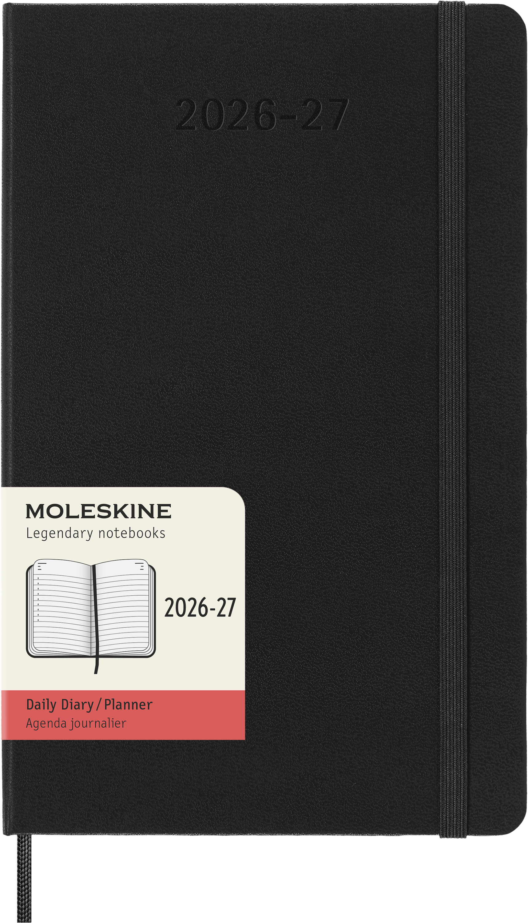 картинка Ежедневник Moleskine Classic (2026-2027), Large (13x21 см), черный от магазина Молескинов