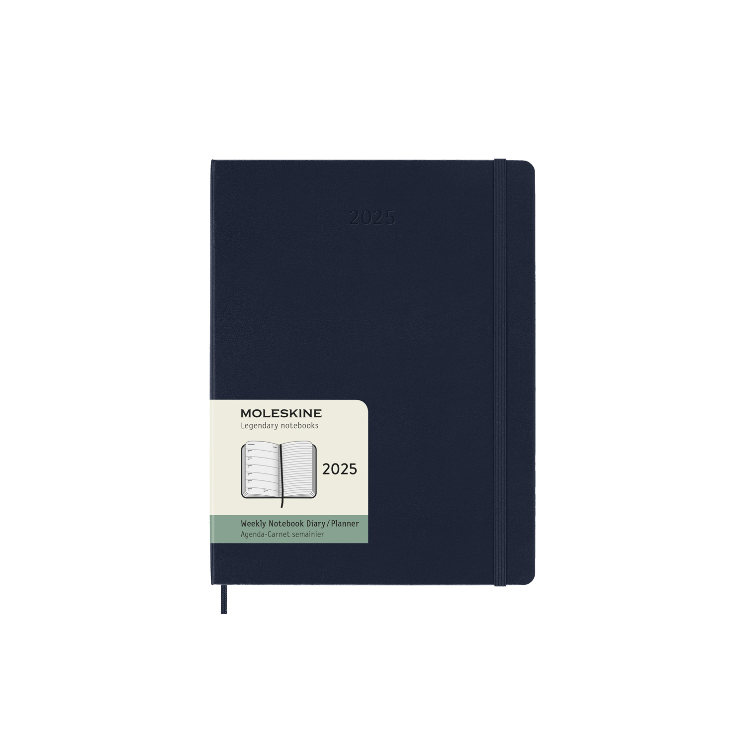 картинка Еженедельник Moleskine Classic 2025, XLarge (19x25 см), синий от магазина Молескинов