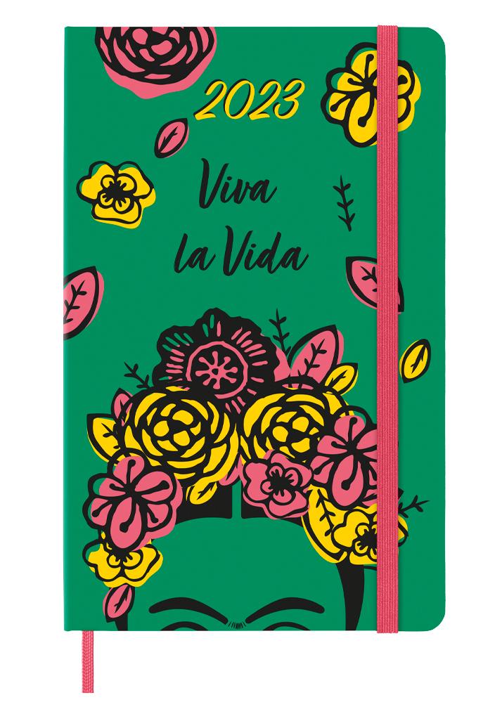 картинка Ежедневник Moleskine Frida Kahlo (2023), Large (13x21 см), зеленый от магазина Молескинов