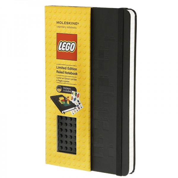 Записная книжка Moleskine Lego (в линейку), Large (13х21см), черная