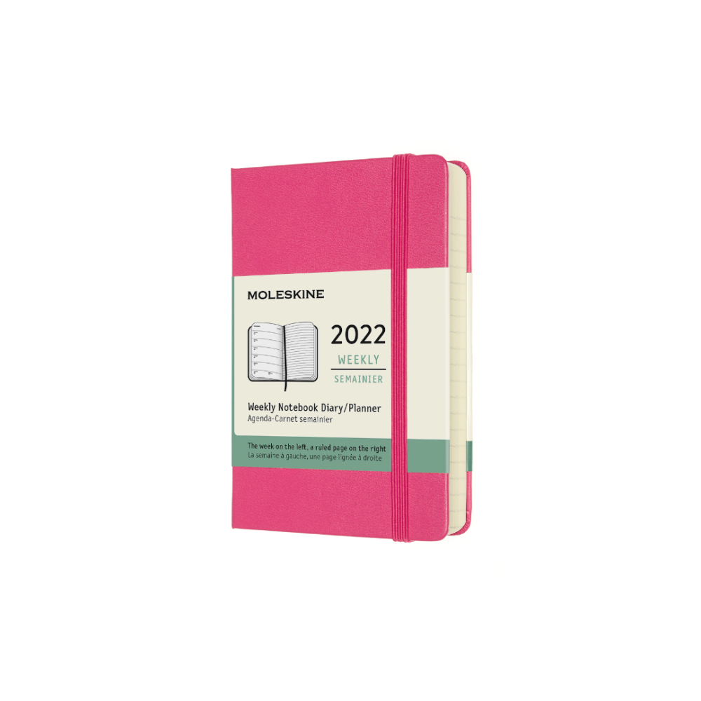 картинка Еженедельник Moleskine Classic 2022, Pocket (9x14 см), розовый от магазина Молескинов