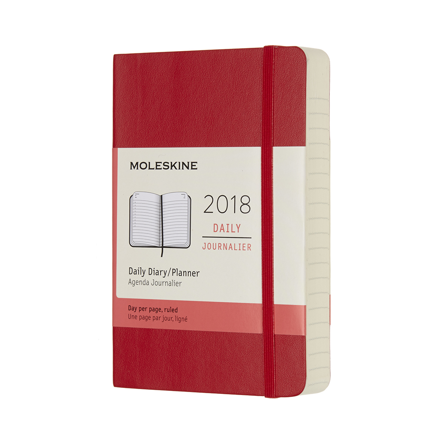 картинка Ежедневник Moleskine Classic Soft (2018), Pocket (9x14 см), красный от магазина Молескинов