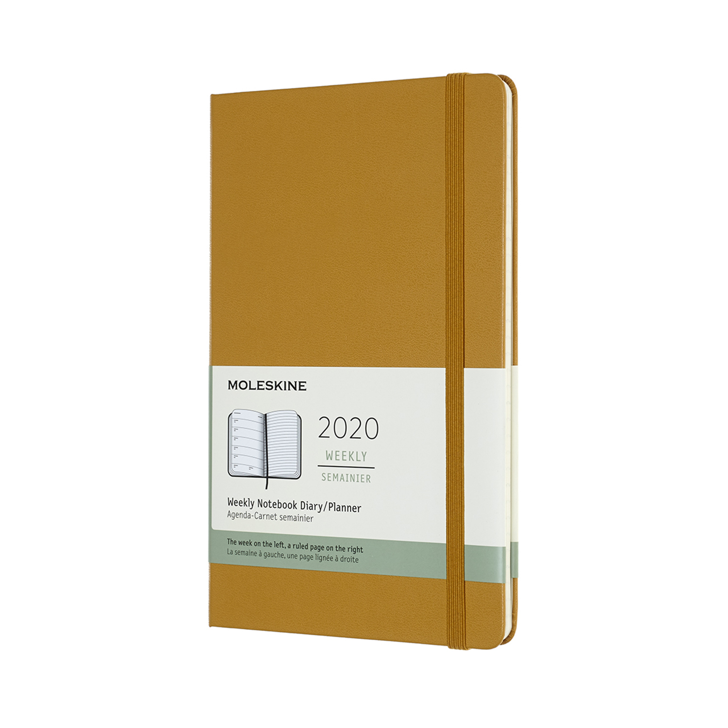 картинка Еженедельник Moleskine Classic (2020), Large (13x21 см), желтый от магазина Молескинов