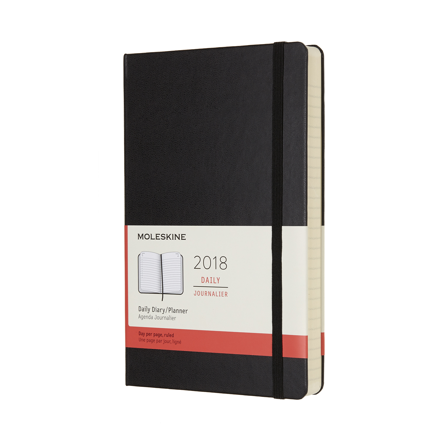 картинка Ежедневник Moleskine Classic (2018), Large (13x21 см), черный от магазина Молескинов