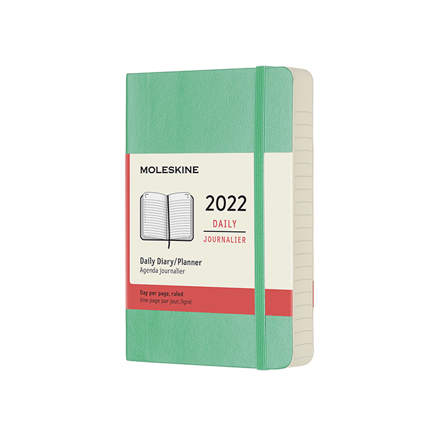 Ежедневник Moleskine Classic Soft (мягкая обложка), 2022, Pocket (9x14 см), зеленый