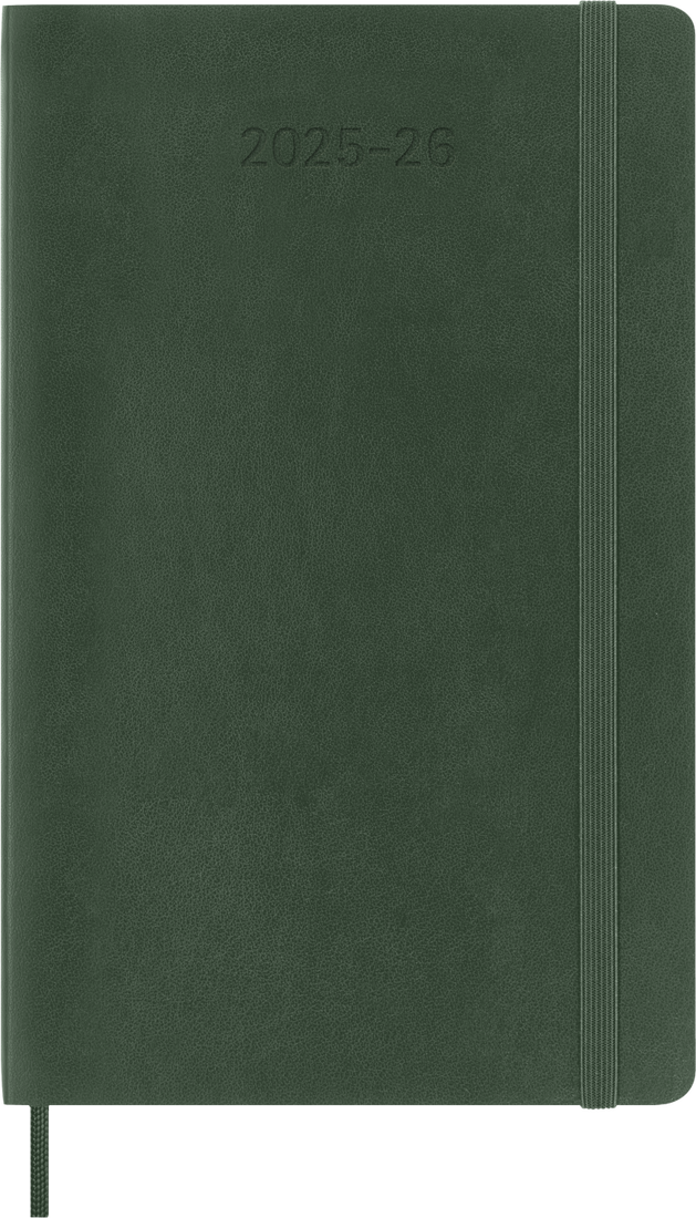 картинка Еженедельник 18 месяцев Moleskine Classic 2025 - 2026, Large (13x21 см), мягкая обложка, зеленый от магазина Молескинов