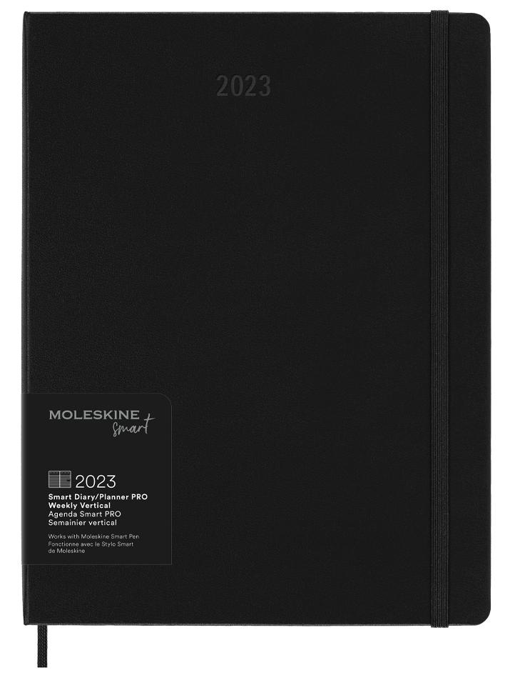 картинка Ежемесячник-планинг Moleskine Professional Smart (2023), XLarge (19x25 см), черный от магазина Молескинов