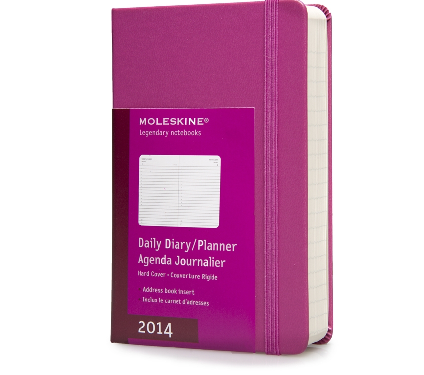 Ежедневник Moleskine Classic (2014), Pocket (9х14см), розовый