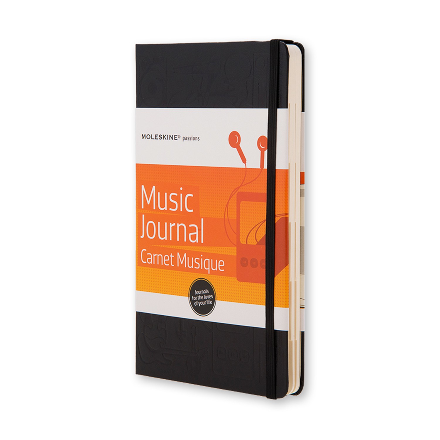 Записная книжка Moleskine Passion Music Journal, Large (13x21см), черная