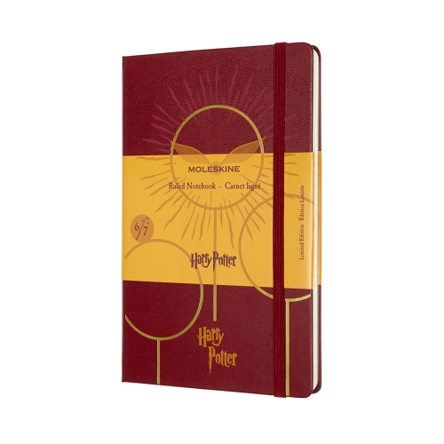 Записная книжка Moleskine Harry Potter Quidditch (в линейку), Large (13x21см), темно-красная