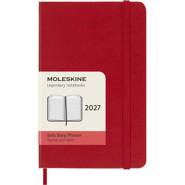 картинка Ежедневник Moleskine Classic, 2027, Pocket (9x14 см), красный от магазина Молескинов
