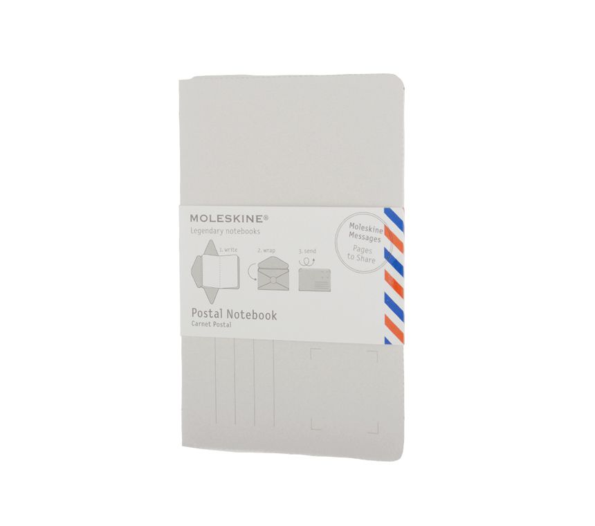 картинка Почтовый набор Moleskine Note Card (с конвертом), Large (11,5х17,5см), белый крафт от магазина Молескинов