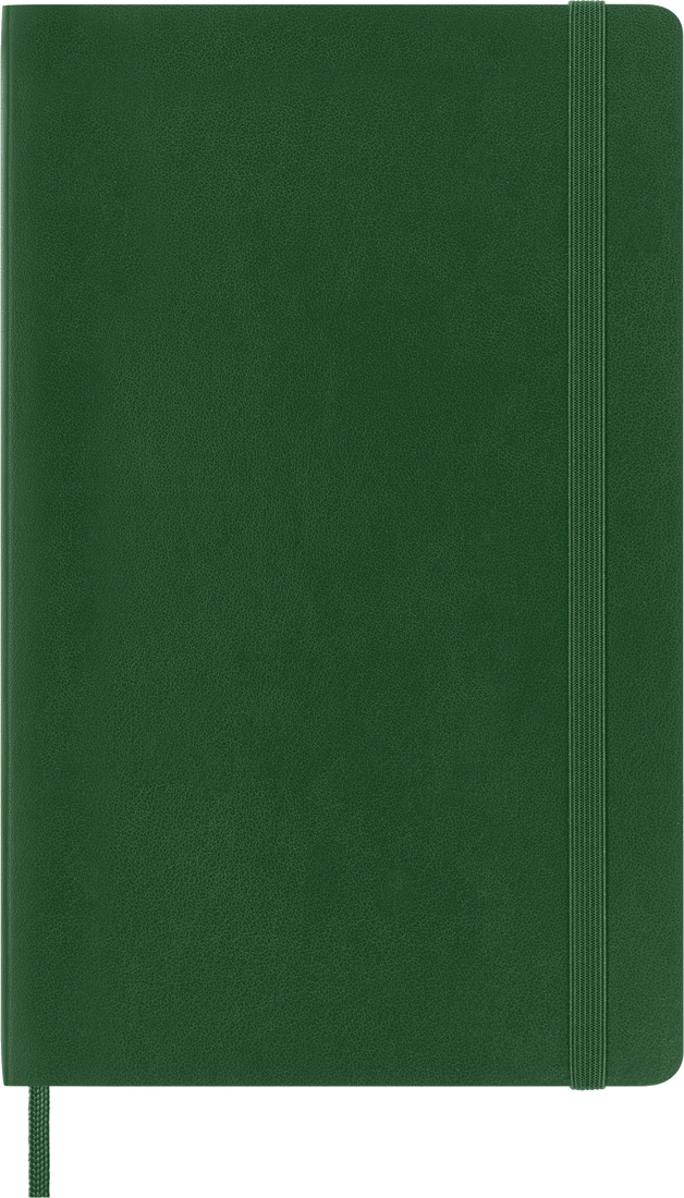 картинка Записная книжка Moleskine Classic Soft (мягкая обложка), в линейку, Large  (13х21 см), зеленая от магазина Молескинов