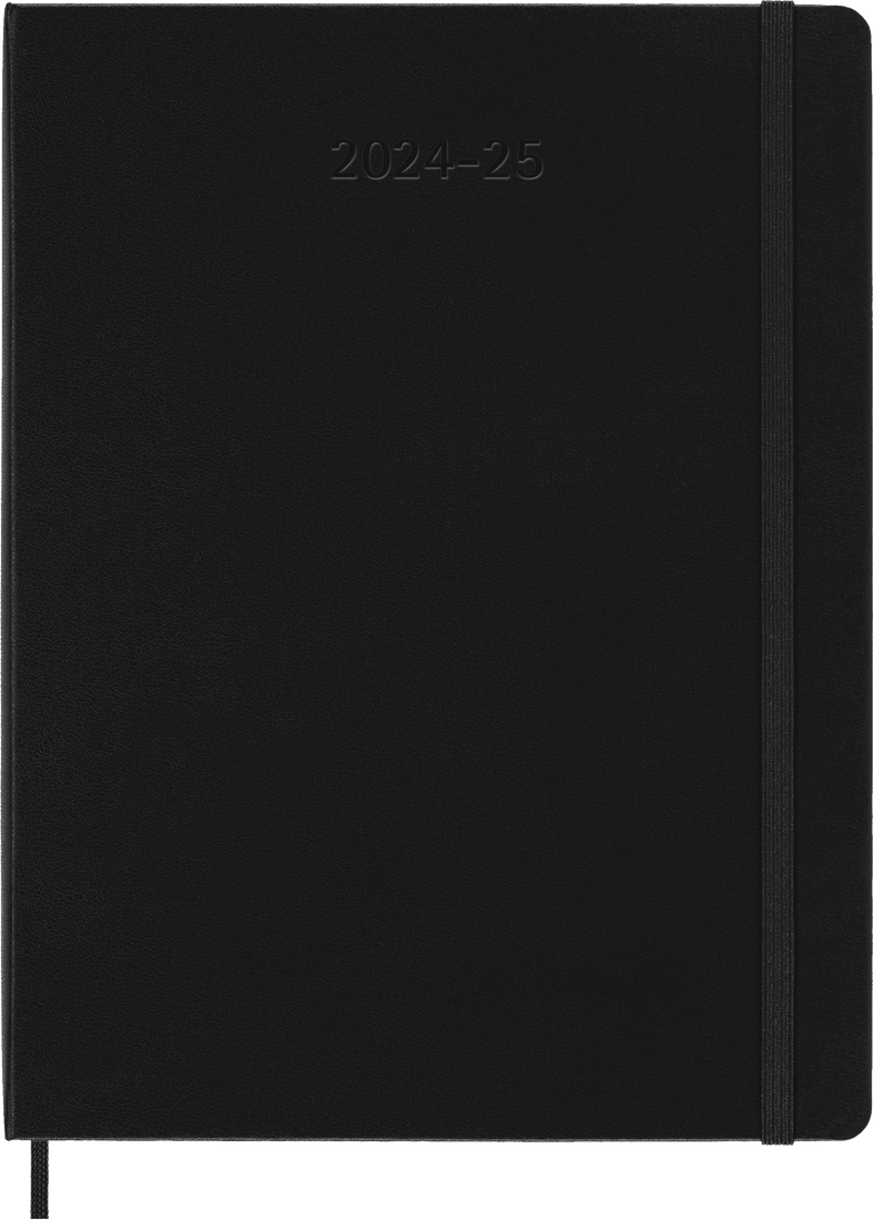 картинка Еженедельник Moleskine Classic (2024-2025), XLarge (19x25 см), черный от магазина Молескинов