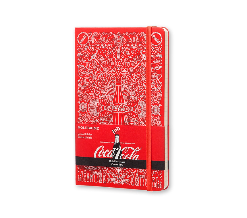 Записная книжка Moleskine Coca-Cola (в линейку), Large (13х21см), красная