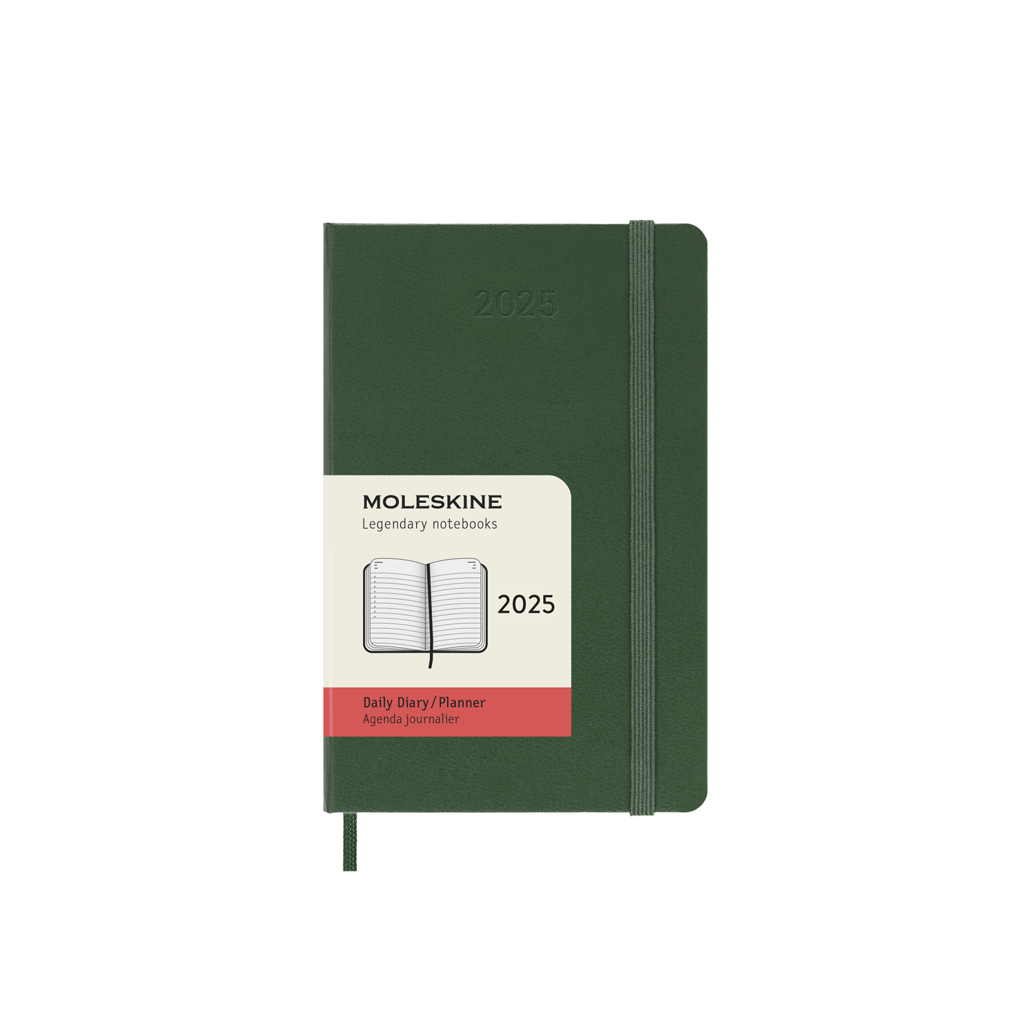 картинка Ежедневник Moleskine Classic 2025, Pocket (9x14 см), зеленый от магазина Молескинов