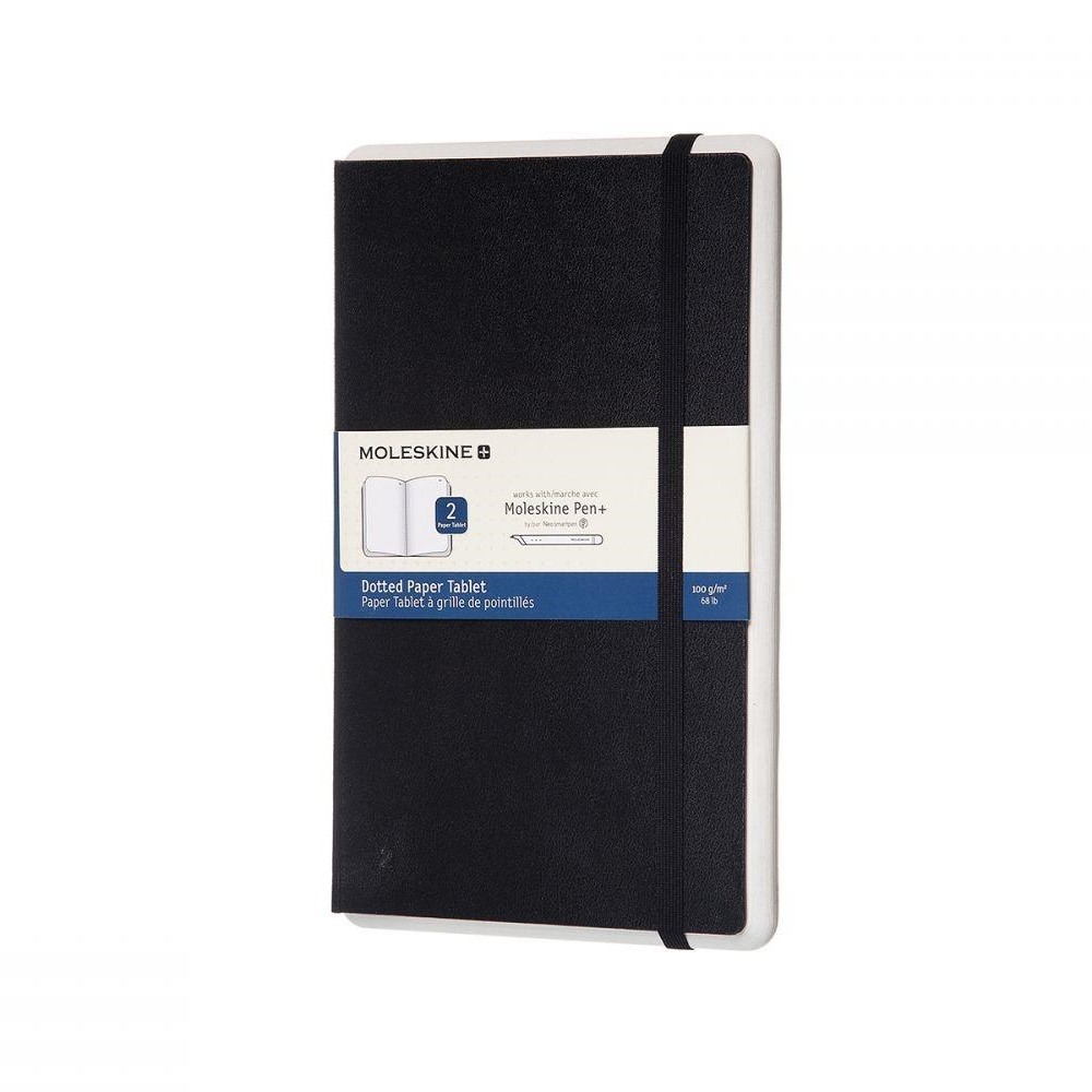 Записная книжка Moleskine Smart Paper Tablet P+ (в точку), Large (13x21см), черная