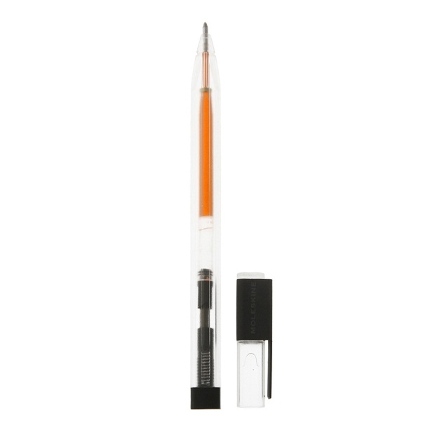 картинка Ручка-роллер Moleskine Fluorescent (1,2мм), оранжевая от магазина Молескинов