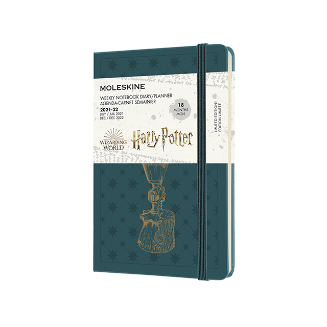 картинка Еженедельник Moleskine Harry Potter (2021-2022), Pocket (9x14 см), зеленый от магазина Молескинов