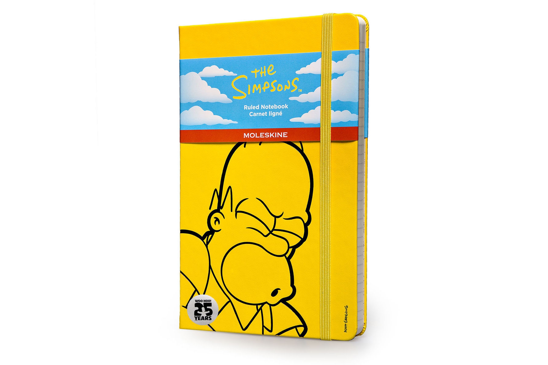 Записная книжка Moleskine The Simpsons (в линейку), Large (13х21см), желтый