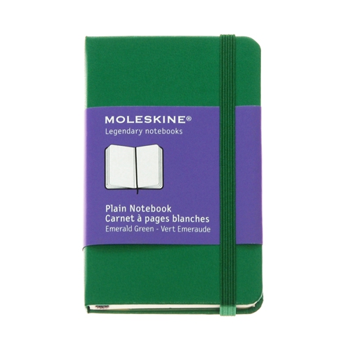 картинка Записная книжка Moleskine Classic (нелинованная), XSmall (6,5х10,5см), зеленая от магазина Молескинов
