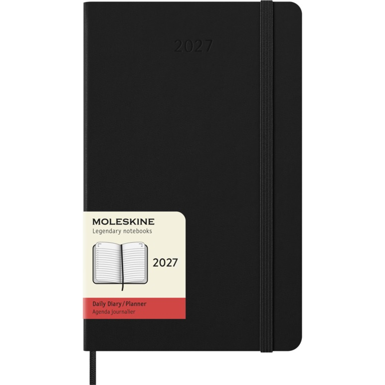 картинка Ежедневник Moleskine Classic 2027, Large (13x21 см), черный от магазина Молескинов