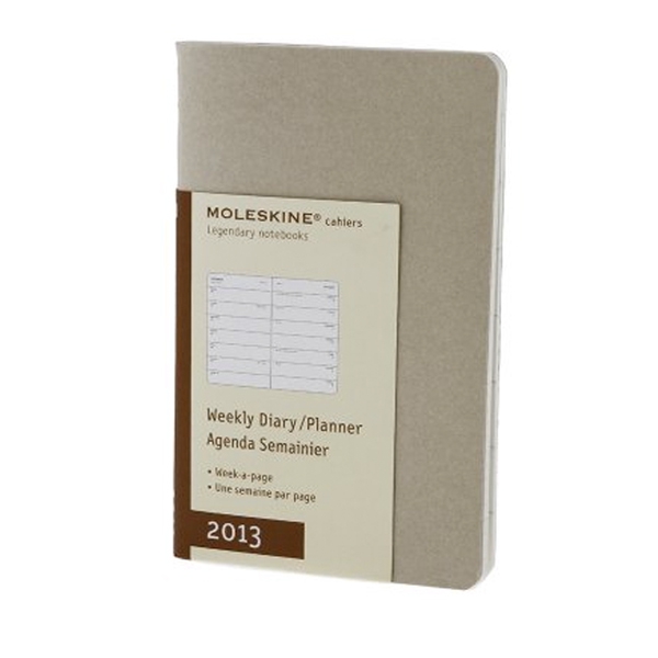 картинка Еженедельник Moleskine Cahier (2013), Pocket (9х14см), ванильный от магазина Молескинов