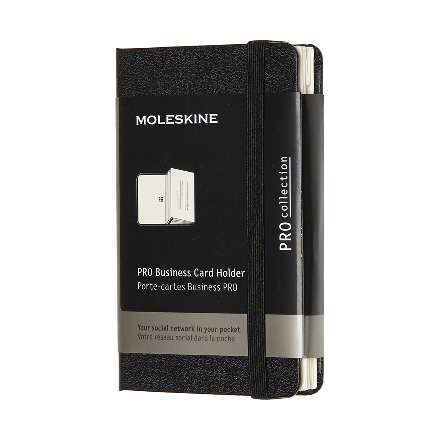 картинка Визитница Moleskine Professional, Xsmall (6.5x10 см), черная от магазина Молескинов