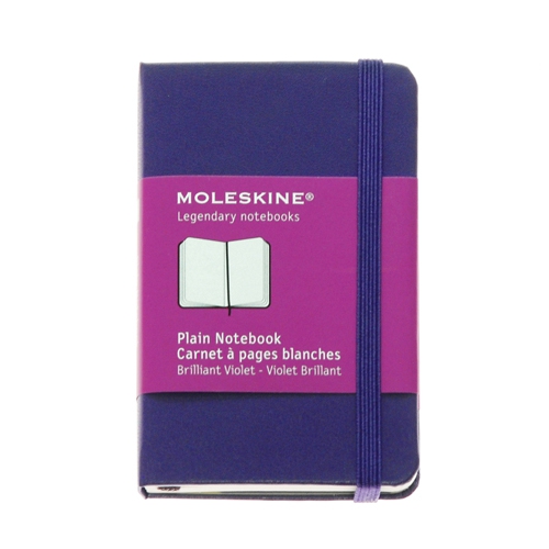 Записная книжка Moleskine Classic (нелинованная), XSmall (6,5х10,5см), фиолетовая