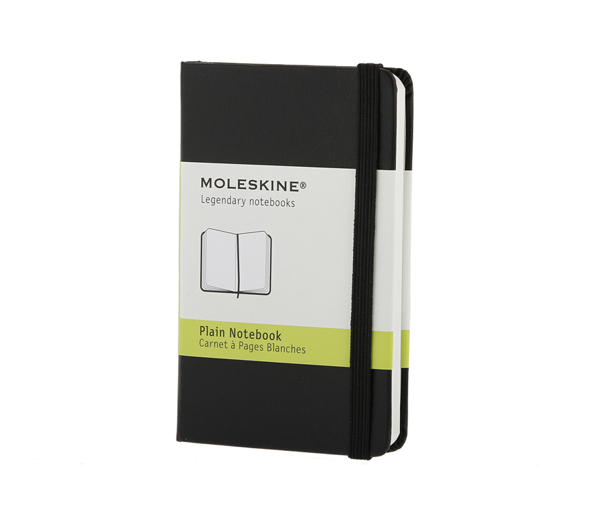 Записная книжка Moleskine Classic (нелинованная), XSmall (6,5х10,5см), черная