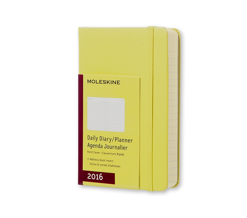 Ежедневник Moleskine Classic (2016), Pocket (9x14см), желтый