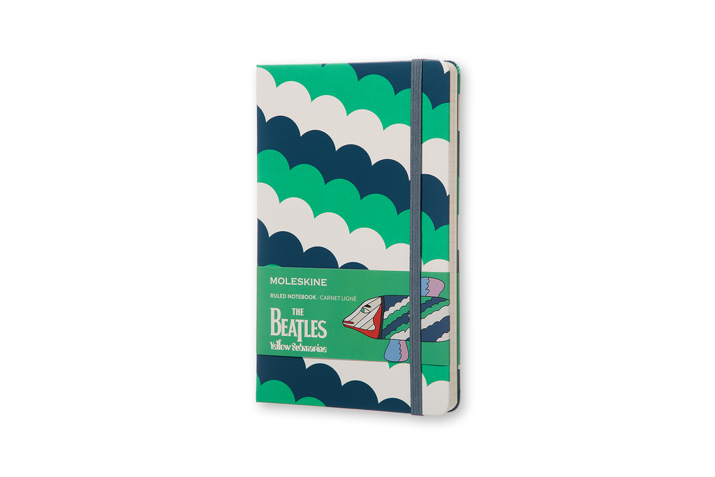 Записная книжка Moleskine Beatles (в линейку), Large (13х21см), зеленый