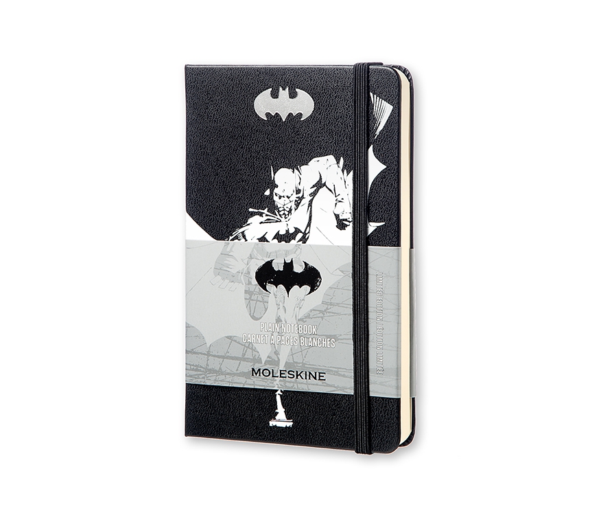 Записная книжка Moleskine Batman (нелинованная), Pocket (9х14см), черная