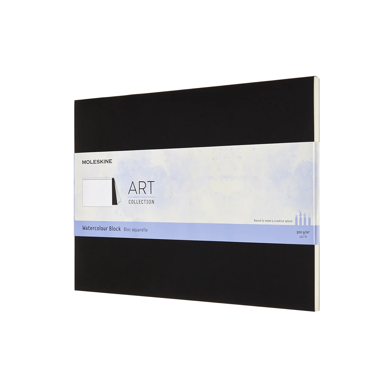 Блок-склейка для акварели Moleskine Art ( 23х31 см), черная