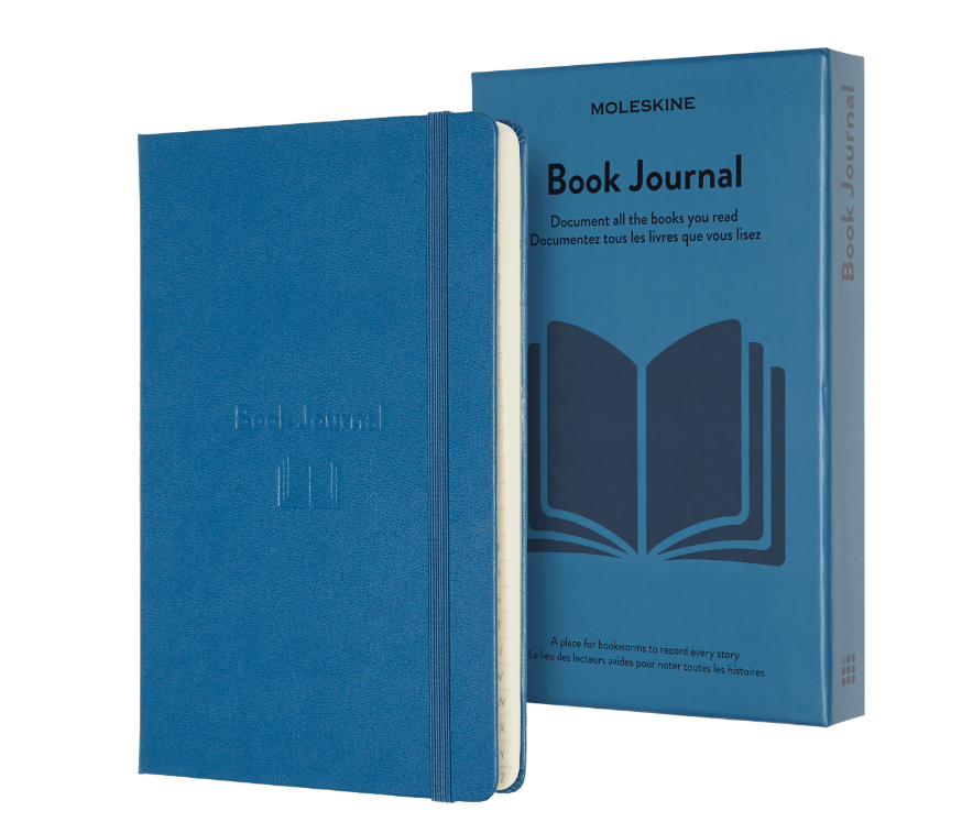 картинка Записная книжка Moleskine Passion Book Journal, Large (13x21см), синяя от магазина Молескинов