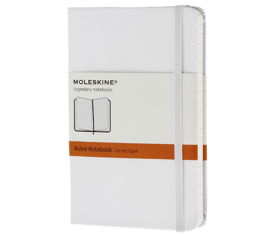 Записная книжка Moleskine Classic (в линейку), Pocket (9x14см), белая