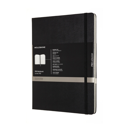 картинка Записная книжка Moleskine Professional, XLarge (19х25см), черная от магазина Молескинов