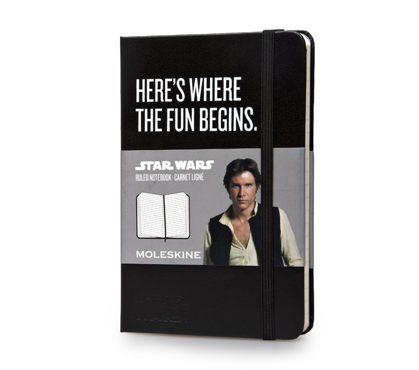 картинка Записная книжка Moleskine Star Wars (в линию), Pocket (9х14 см), черная от магазина Молескинов
