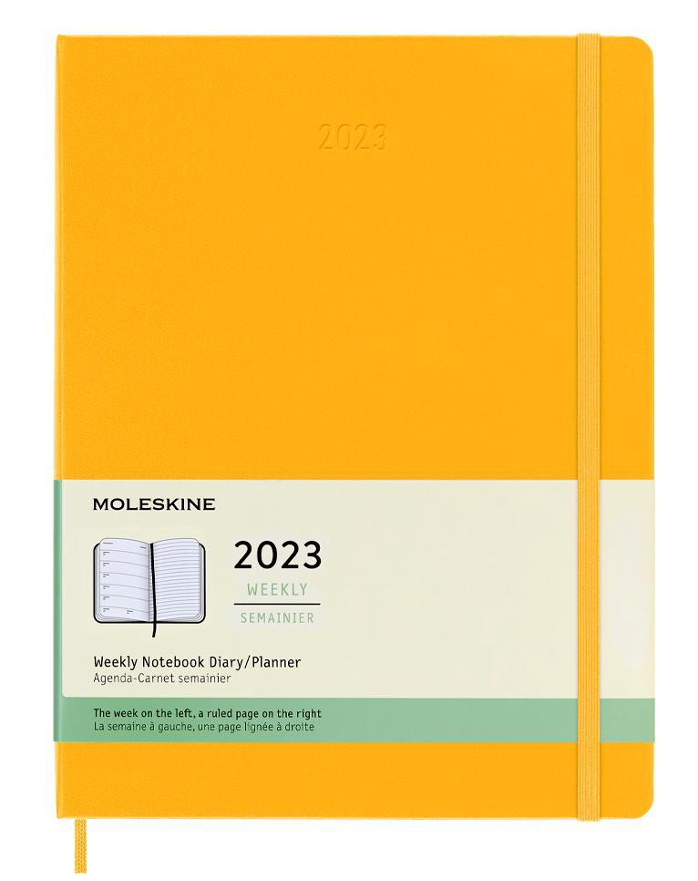картинка Еженедельник Moleskine Classic 2023, XLarge (19x25 см), оранжевый от магазина Молескинов