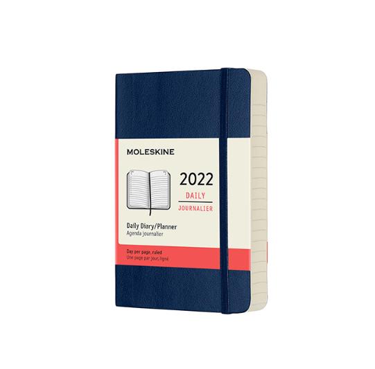 картинка Ежедневник Moleskine Classic Soft (мягкая обложка), 2022, Pocket (9x14 см), синий от магазина Молескинов
