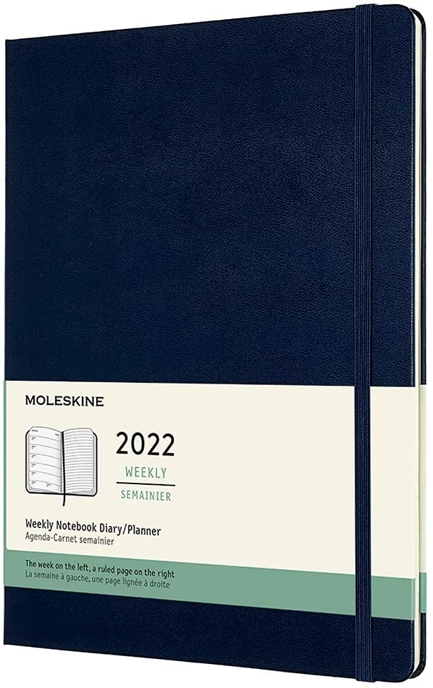 картинка Еженедельник Moleskine Classic 2022, XLarge (19х25см), синий от магазина Молескинов