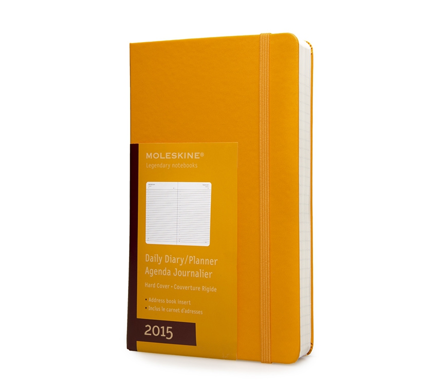 Ежедневник Moleskine Classic (2015), Pocket (9x14см), желтый