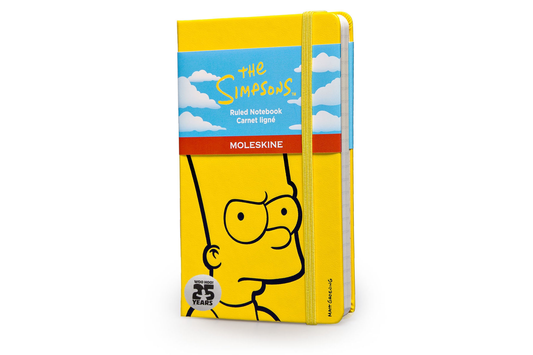 картинка Записная книжка Moleskine The Simpsons (в линию), Pocket (9х14см) желтый от магазина Молескинов