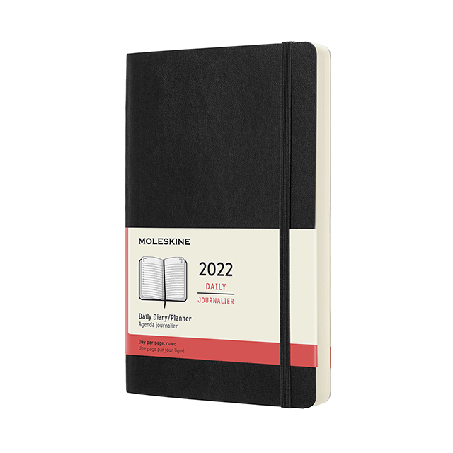 картинка Ежедневник Moleskine Classic Soft (мягкая обложка), 2022, Large (13x21 см), черный от магазина Молескинов