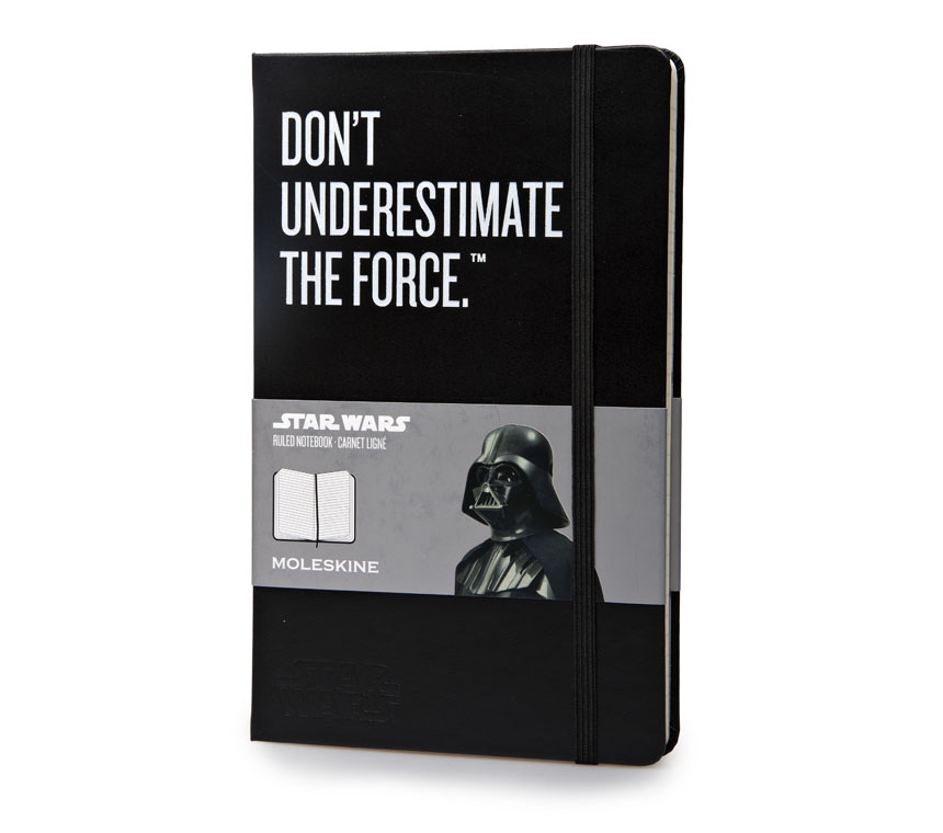 картинка Записная книжка Moleskine Star Wars (в линию), Large (13х21 см), черная от магазина Молескинов