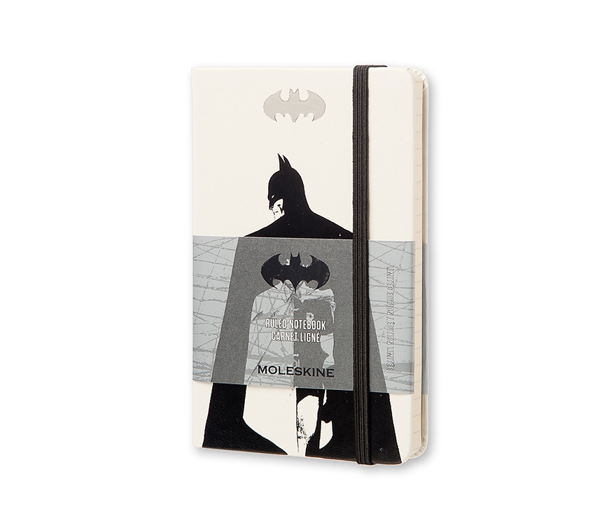 Записная книжка Moleskine Batman (в линейку), Pocket (9х14см), белая