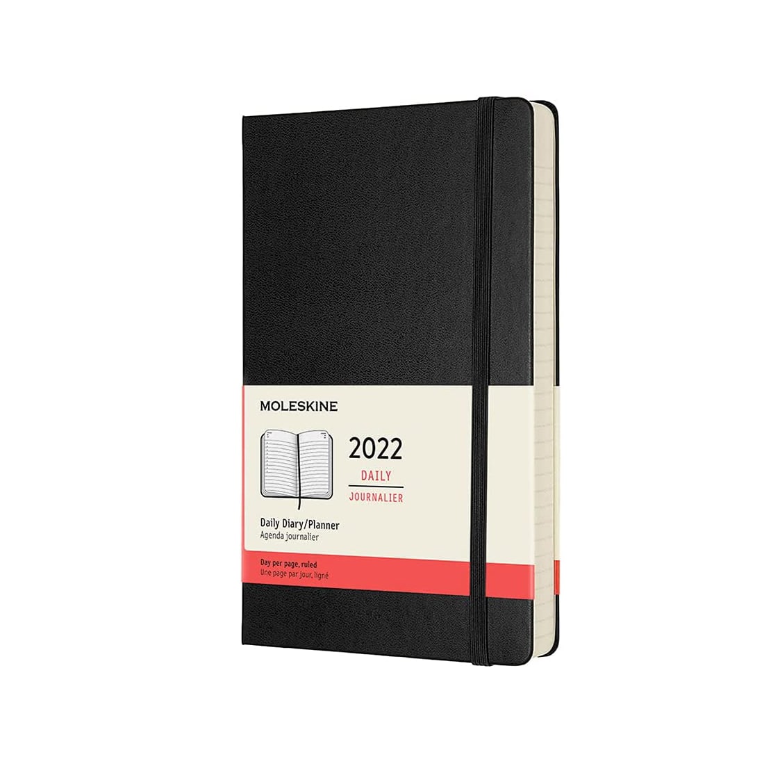 картинка Ежедневник Moleskine Classic 2022, Large (13x21 см), черный от магазина Молескинов